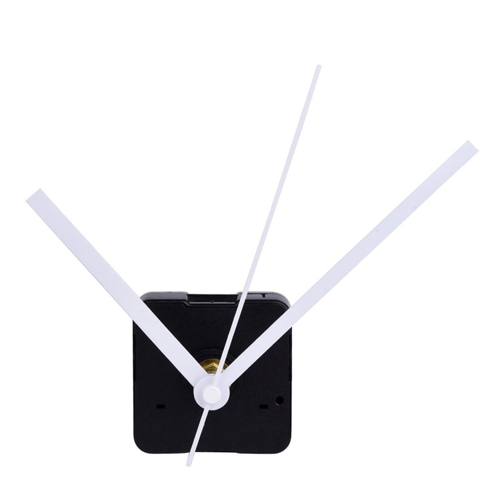 Mudder Silence Quartz Clock Movement, 0.39 in Max Dial Thickness, White