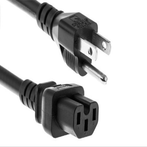 Long 10 ft AC Power Cord NEMA 5-15P to IEC C15 for DELL E193FPP MONITOR