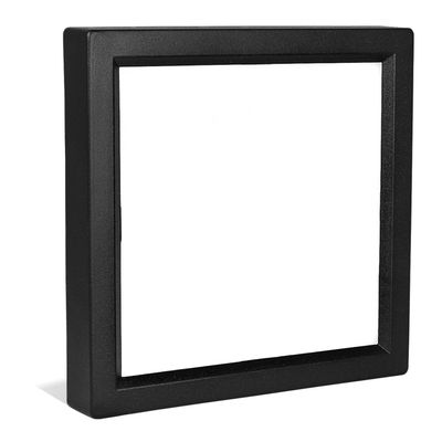 LUXRITE 4 Inch Square LED Flush Mount Ceiling Light, 10W, Black Finish, 5000K (Bright White), 600 Lumens, Dimmable, Surface Mount LED Ceiling Light, Wet Rated, Energy Star - Kitchen and Bathroom
