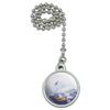 GRAPHICS & MORE Swan Family on The Lake Ceiling Fan and Light Pull Chain view 1