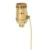 B&P Lamp Brass Pull Chain Socket, Nickel Plated Finish, Pull Chain, On/Off Function, Uno Thread Shell view 2