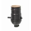 B&P Lamp Brass Socket, Antique Bronze Finish, Push-Thru, On/Off Function, No Uno Thread Shell view 2
