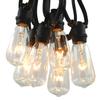 Commercial Vintage Edison String Lights (ST40 Clear - Black Wire, 50 Foot) view 1