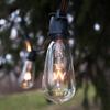 Commercial Vintage Edison String Lights (ST40 Clear - Black Wire, 50 Foot) view 3