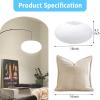 Large White Paper Lanterns Oval Paper Lamp Shade, 2Pcs, 16inch view 2