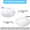 Large White Paper Lanterns Oval Paper Lamp Shade, 2Pcs, 16inch view 3