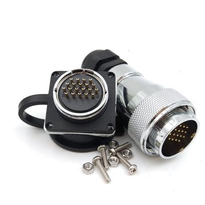 WF28 Serie 20pin Waterproof Connector, IP67 Electrical Male Female Plug Socket, LED 20 pin Waterproof Bulkhead Power Cable Connector(20PIN, 5SET)