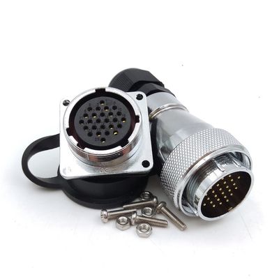 WF28 26pin Power Cable Connector, IP67 Electronic Plug and Socket Adapter, Automotive Aviation Bulkhead Connector(26PIN, 2SET)