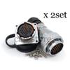 WF28 26pin Power Cable Connector, IP67 Electronic Plug and Socket Adapter, Automotive Aviation Bulkhead Connector(26PIN, 2SET) view 3