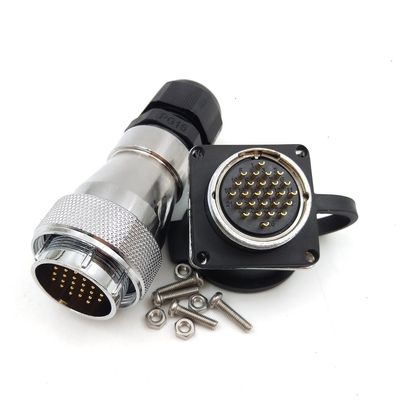WF28 26pin Power Cable Connector, IP67 Electronic Plug and Socket Adapter, Automotive Aviation Bulkhead Connector(26PIN, 3SET)