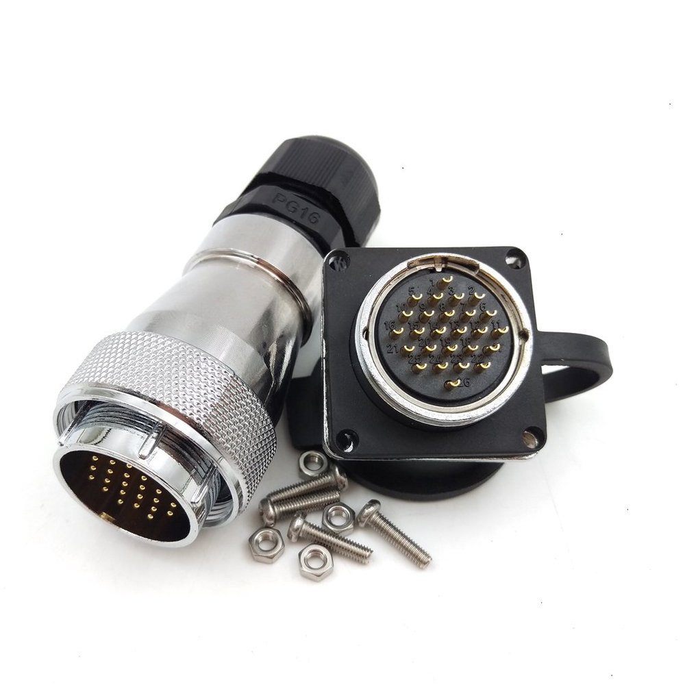 WF28 26pin Power Cable Connector, IP67 Electronic Plug and Socket Adapter, Automotive Aviation Bulkhead Connector(26PIN, 3SET)