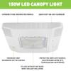 LED Canopy Gas Station Light, 150W 21000LM Surface Mount Garage Ceiling Light, 5700K (500W HID/HPS Equivalent), 90-277V, IP65, DLC & UL Listed view 3