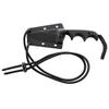 CRKT Compact Fixed Blade Knife: Minimalist Black Drop Point, Folts Utility Knife with Stonewashed Blade, G10 Handle and Nylon Sheath 2384K view 3