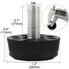 uxcell Furniture 8 Holes Adjustable Leveling Feet M8 x 17mm Thread 25pcs view 2