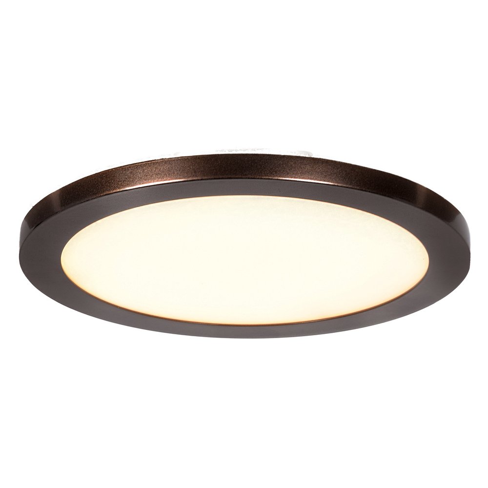 Access Lighting 20812LEDD-BS/ACR Disc Flush Mount, 9.5", Brushed Steel Finish