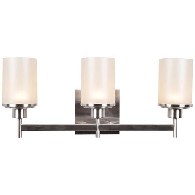 Access Lighting - HI Access 62511LEDD-BS/CSL Contemporary Modern LED Vanity from Perch Collection in Pewter, Nickel, Silver Finish, 3 Light, Brushed Steel