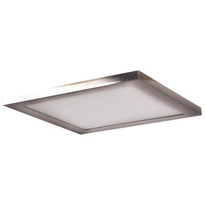 Access Lighting 20815LEDD-BS/ACR Boxer Flush Mount, 5", Brushed Steel Finish
