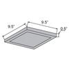 Access Lighting 20815LEDD-BS/ACR Boxer Flush Mount, 5", Brushed Steel Finish view 2