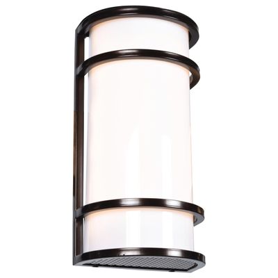 Access 20105LEDMG-BRZ/ACR Contemporary Modern LED Wall Fixture from Cove Collection in Bronze/Dark Finish,