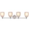 Aspen Creative 62144 Four Metal Bathroom Vanity Wall Light Fixture, 4, Brushed Nickel view 3