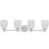 Aspen Creative 62144 Four Metal Bathroom Vanity Wall Light Fixture, 4, Brushed Nickel view 4