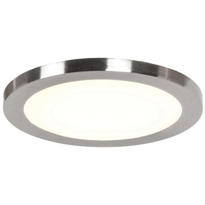 Access Lighting 20810LEDD-BS/ACR Disc Flush Mount, 5.5", Brushed Steel Finish