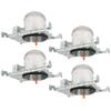 6" Inch New Construction Recessed Lighting LED Housing, High Hat Pot Light Can Air Tight, IC Rated, TP24 (Pack of 4) view 1