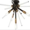 George Kovacs P1799-416 Spiked Flush Mount, 240 Watt Incandescent, Painted Bronze with Natural Brushed Brass view 2