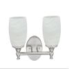 Aspen Creative 62142 Transitional Design 13" Metal Bathroom Vanity Wall Light Fixture 2, Brushed Nickel view 1