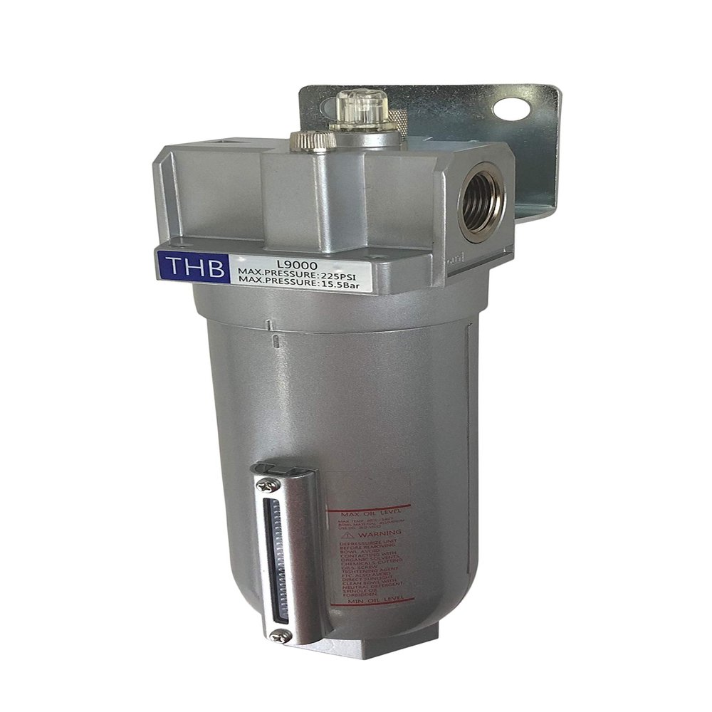 Industrial Grade Lubricator Oiler for Compressed AIR LUBRICATE Pneumatic AIR Tools, Metal Bowl with Visible Sight Glass, 225 PSI MAX (3/4" NPT, 11oz)