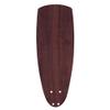kathy ireland HOME 18 Inch Accessory Ceiling Fan Blades, Walnut Finish, Indoor, Set of 5 Wood Veneer Blades view 1