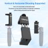 ULANZI ST-02S Aluminum Phone Tripod Mount w Cold Shoe Mount, Support Vertical and Horizontal, Universal Metal Adjustable Clamp for iPhone 12 11 Pro Xs X Max 8 7 Plus Samsung Android Smartphones view 2