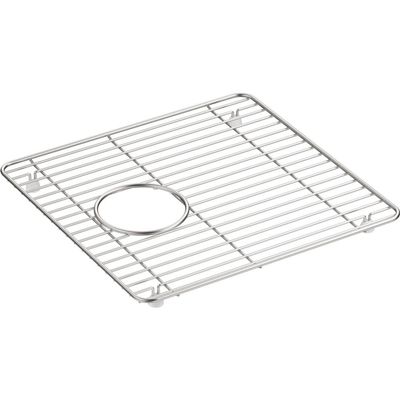 KOHLER K-5656-ST Cairn Stainless Steel Sink Rack for K-8199, 13-3/4" x 14", Stainless Steel