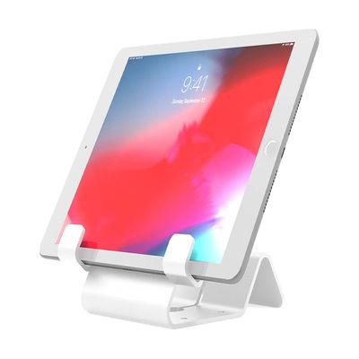 Maclocks CL12UTHWB Universal Security Tablet Holder With Security Cable Lock and Plate (White)