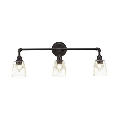 Toltec Lighting 183-DG-461 Vintage 3 Light Bath Bar with 4.5" Bubble Glass