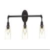 Toltec Lighting 183-DG-461 Vintage 3 Light Bath Bar with 4.5" Bubble Glass view 3