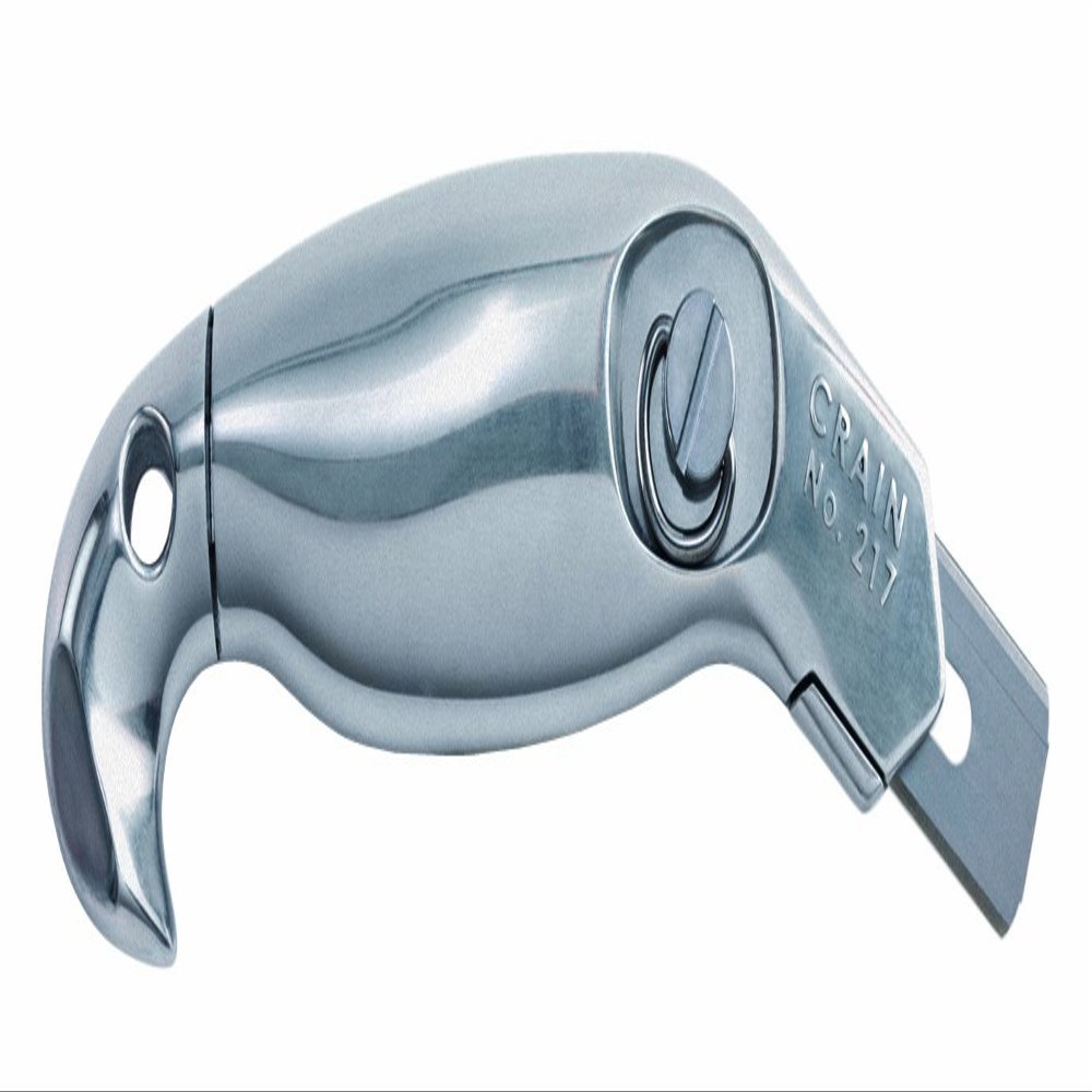 Razor Carpet Knife Hook Handle Ergonomic Pull-Cut Utility Knife with Pivoting Blade Storage Body Uses Slotted Blades
