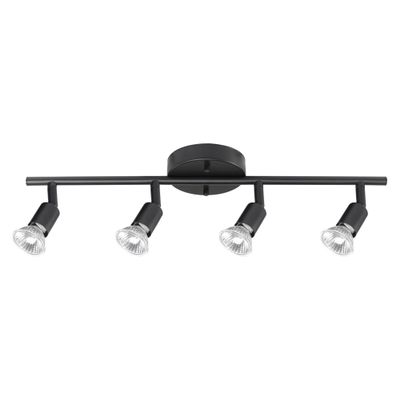 Globe Electric 59354 Payton 4-Light Track Lighting, Matte Black