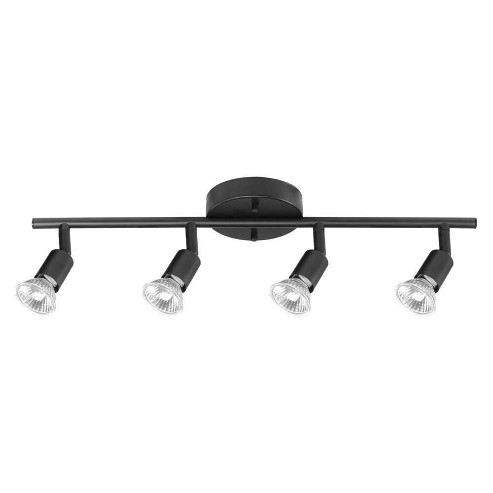Globe Electric 59354 Payton 4-Light Track Lighting, Matte Black