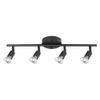 Globe Electric 59354 Payton 4-Light Track Lighting, Matte Black view 1