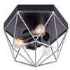 Canarm IFM676A15BKN Greer Flush Mount Light with Matte Black & Brushed Nickel view 1