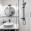 Canarm 1 Lt Vanity Carson Wall Fixture with Seeded Glass and Matte Black Finish (2 Lights) view 2