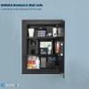 Barska Biometric Fingerprint Steel Wall Safe with Adjustable Shelves DOJ Certified with Pry-Resistant Deadbolts, Mountable for Home, Office, and Business Use view 3