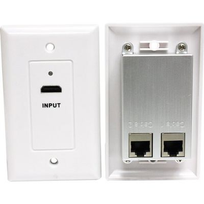 Steren Hdmi Cat5E Wall Plate Wht