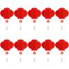 10 Pcs Chinese New Year Lanterns Red Lanterns Set of 10 for Chinese Spring Festival Wedding Festival Restauran Party Decoration (30 Cm/11.8", 10 Pcs) view 1