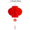 10 Pcs Chinese New Year Lanterns Red Lanterns Set of 10 for Chinese Spring Festival Wedding Festival Restauran Party Decoration (30 Cm/11.8", 10 Pcs) view 2