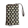 Taianda Women Phone Wristlet Wallet Pouch, Dual Slots (Hippo Pattern Black) view 1