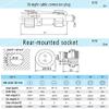 SD13 6pin Waterproof Power Connector, IP68 LED 6-pin connectors, Power Charger Plug Socket, Mechanical Cable connectors Plug(Male)-Socket(Female) Connector Set (6PIN, Direct Plug) view 2