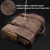 Mens Messenger Bag 15.6 Inch Waterproof Vintage Genuine Leather Waxed Canvas Briefcase Large Leather Computer Laptop Bag Rugged Satchel Shoulder Bag, Brown view 2