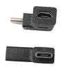 zdyCGTime USB-C to Micro USB Adapter,Right & Left Angle USB Type C Male to Micro USB Female Data Sync and Charging Converter Adapter for Phones, Computers, Tablets(90 Degree Type C) 2 Packs view 3